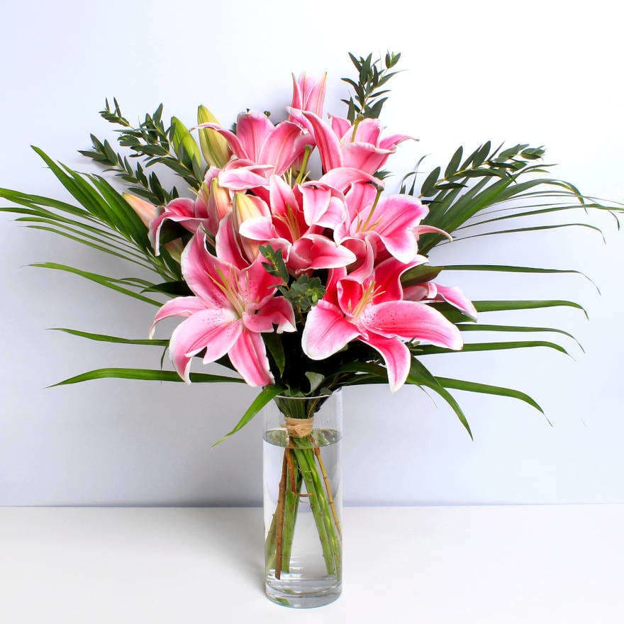 Pink Lily Bouquet - Image 3