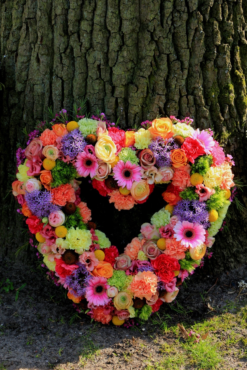 A Beautiful Open Heart Wreath